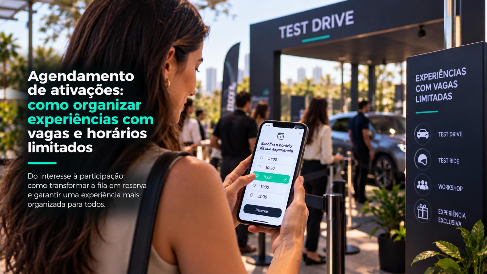 Agendamento de ativações: como organizar experiências com vagas e horários limitados