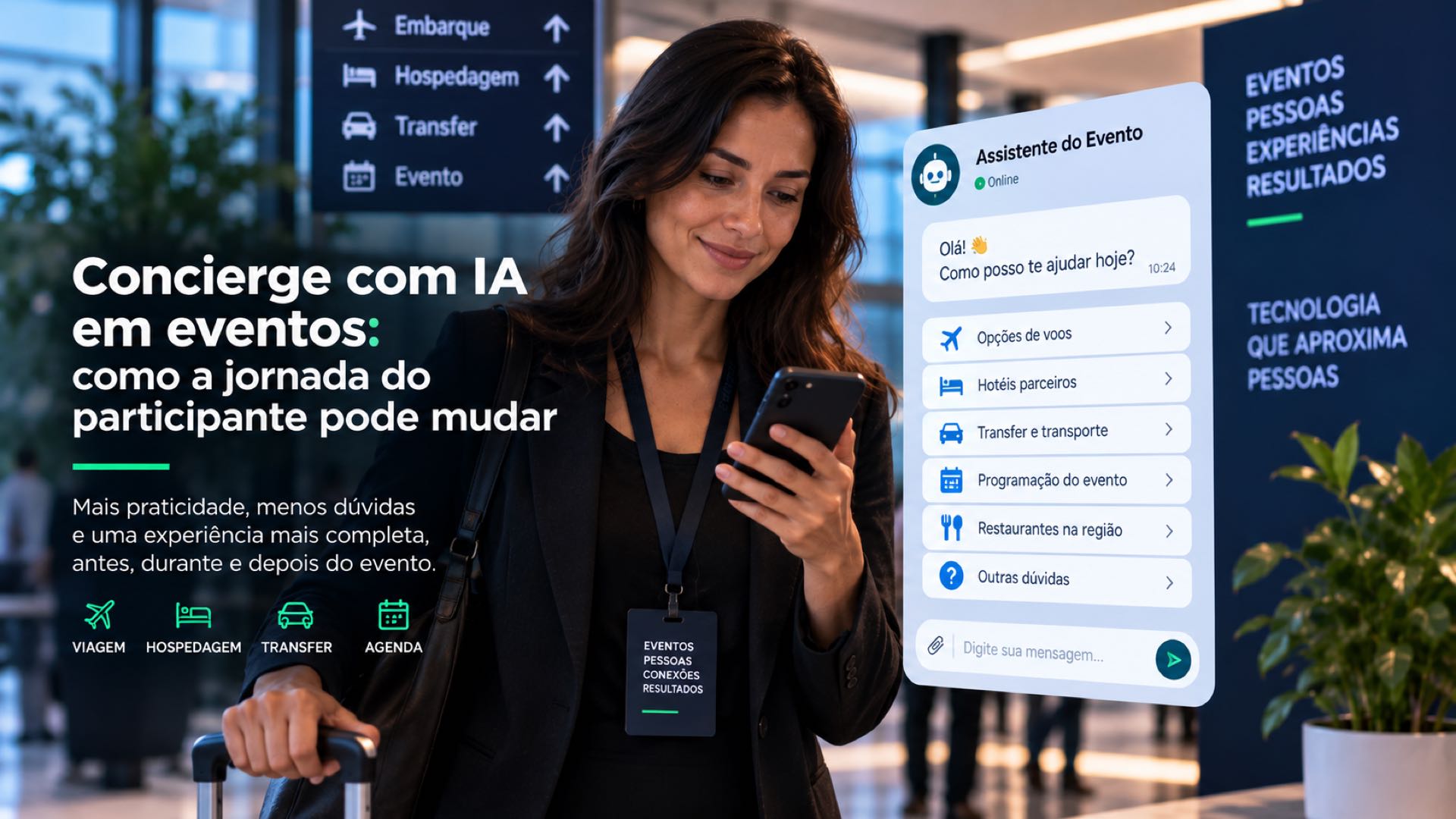Concierge com IA em eventos: como a jornada do participante pode mudar