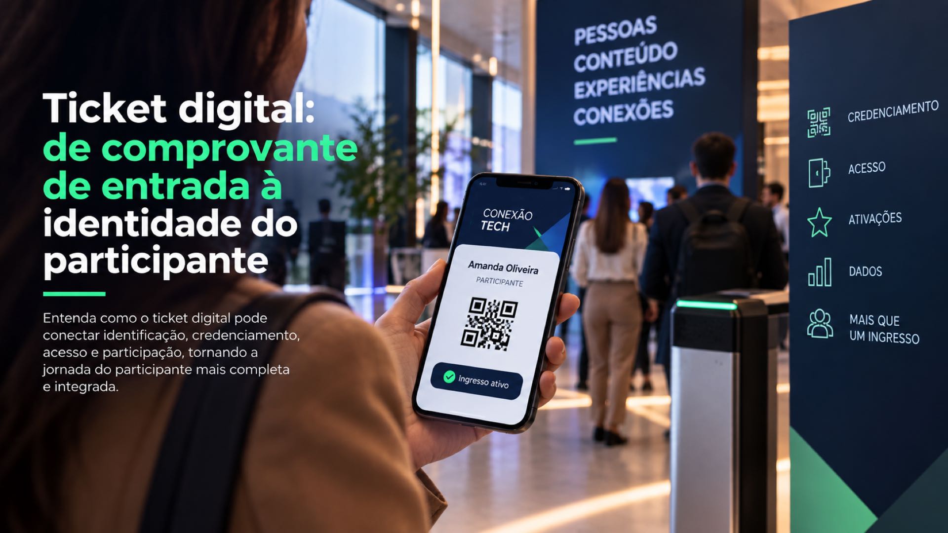 Ticket digital: de comprovante de entrada à identidade do participante