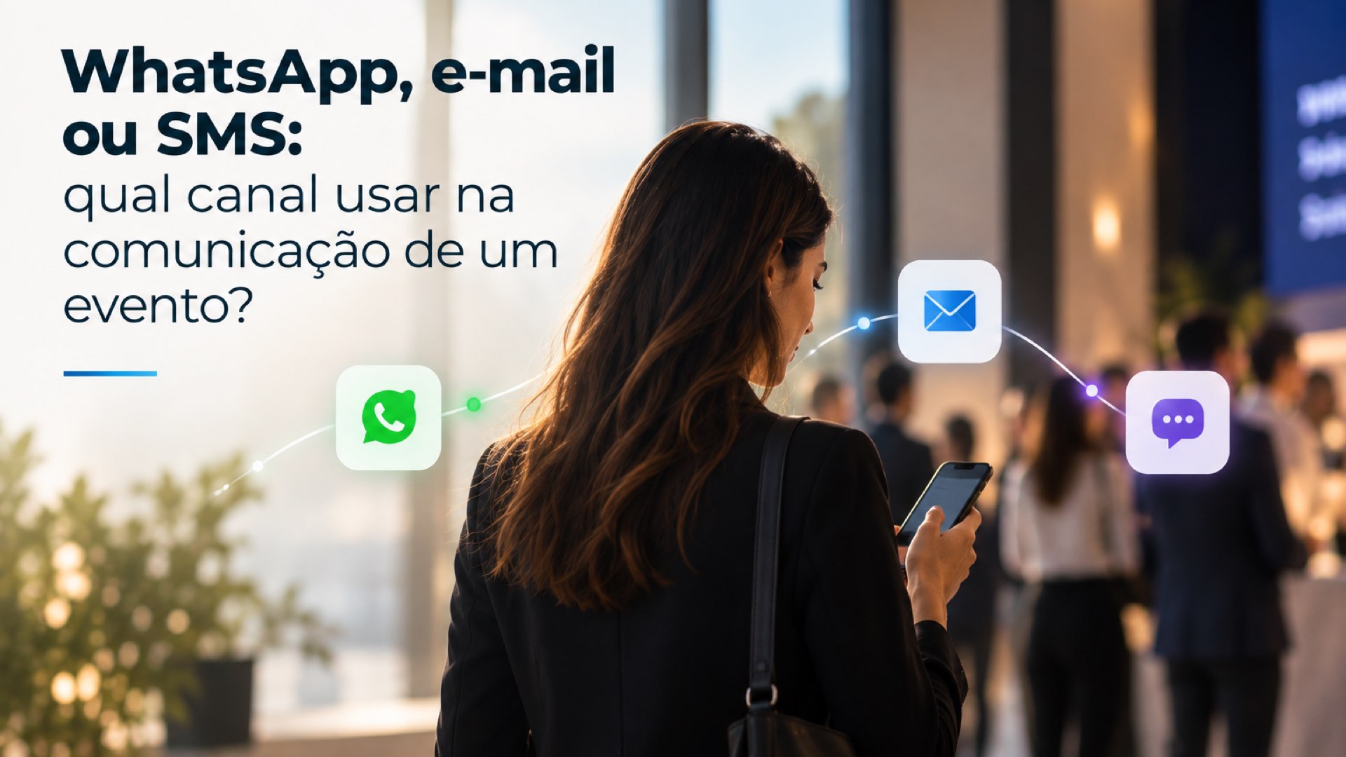 WhatsApp, e-mail ou SMS: qual canal usar na comunicação de um evento?